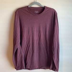 UNTUCKit maroon red Long Sleeve Stretch T Shirt. Size L.